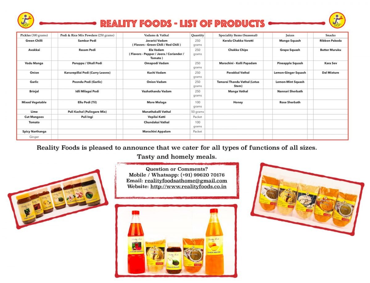 Reality foods
